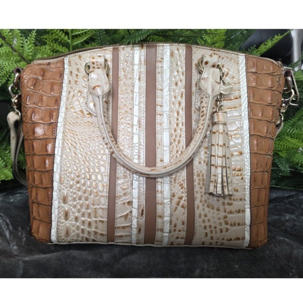 Brahmin Duxbury Satchel (Champagne Koubba)